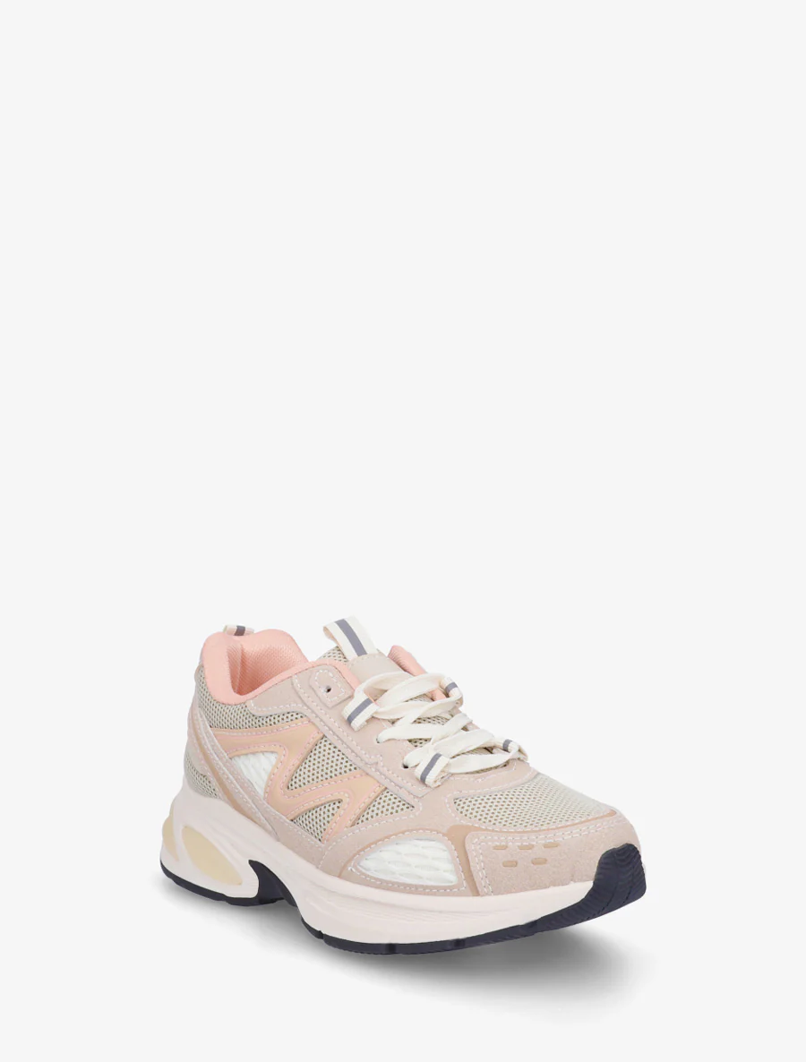 Sneakers van stof en imitatieleer - Roos - Image 2