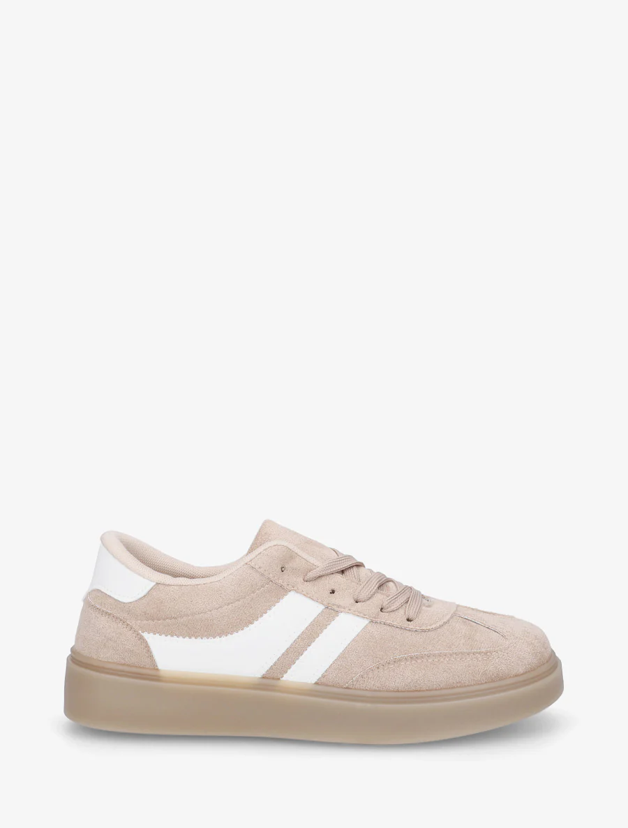 Sneakers van suèdine met contrasterende banden - Mol