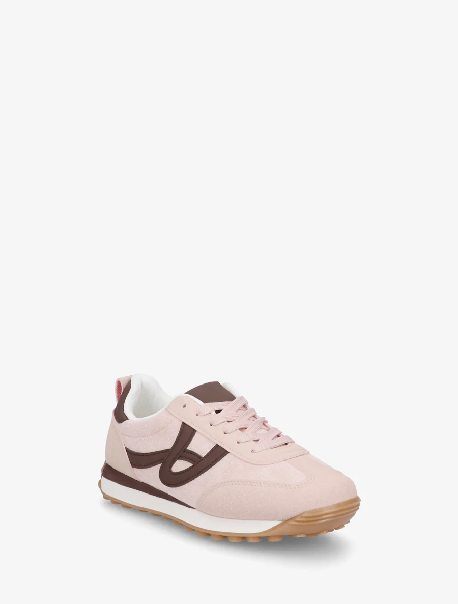 Sneakers van suèdine met contrasterende details - Roos - Image 2