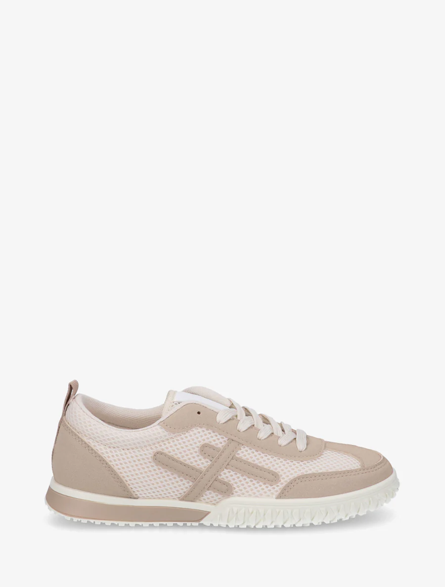 Sneakers van twee materialen met fantasiebanden - Mol