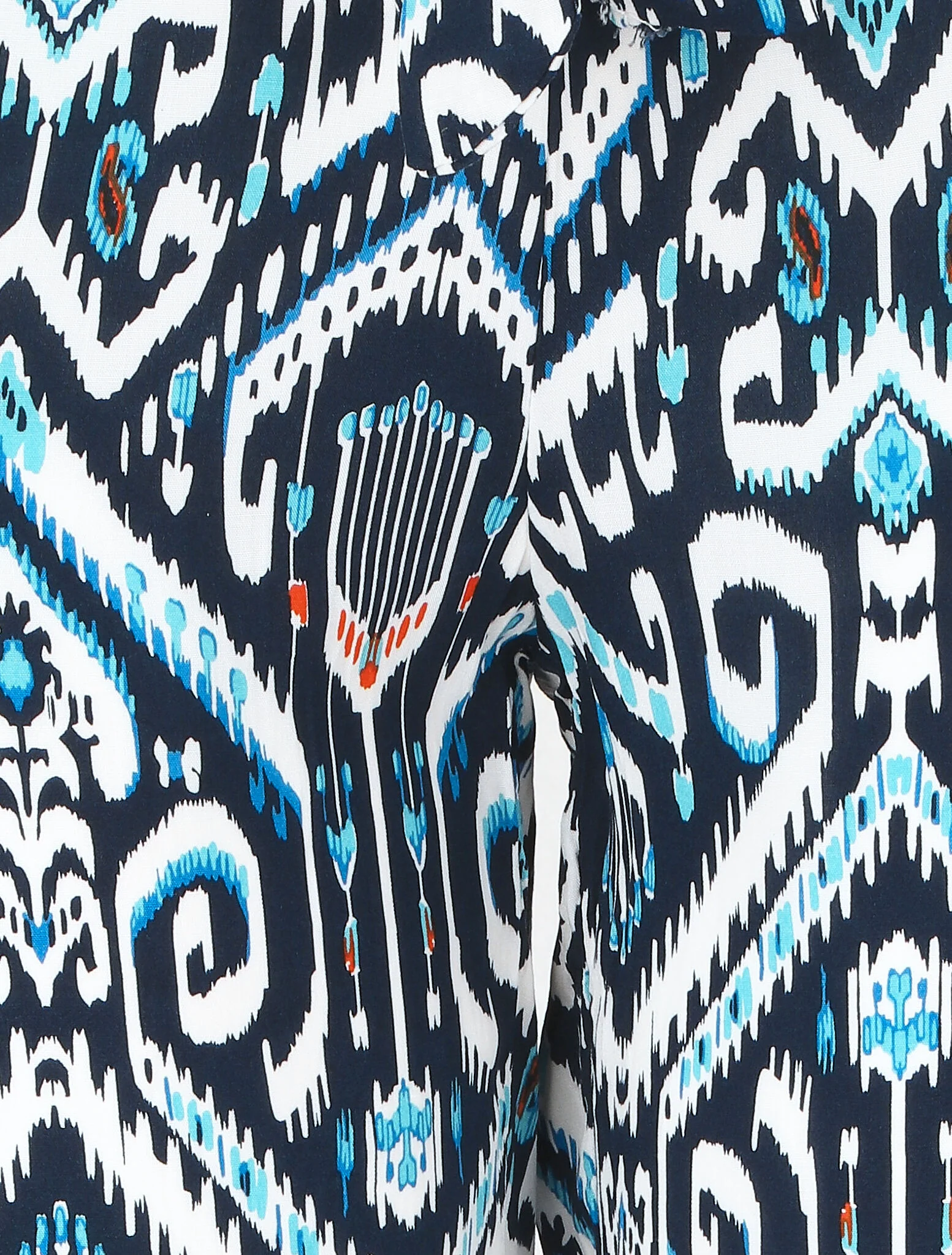 Soepele broek met aztec-print - Donkerblauw - Image 3
