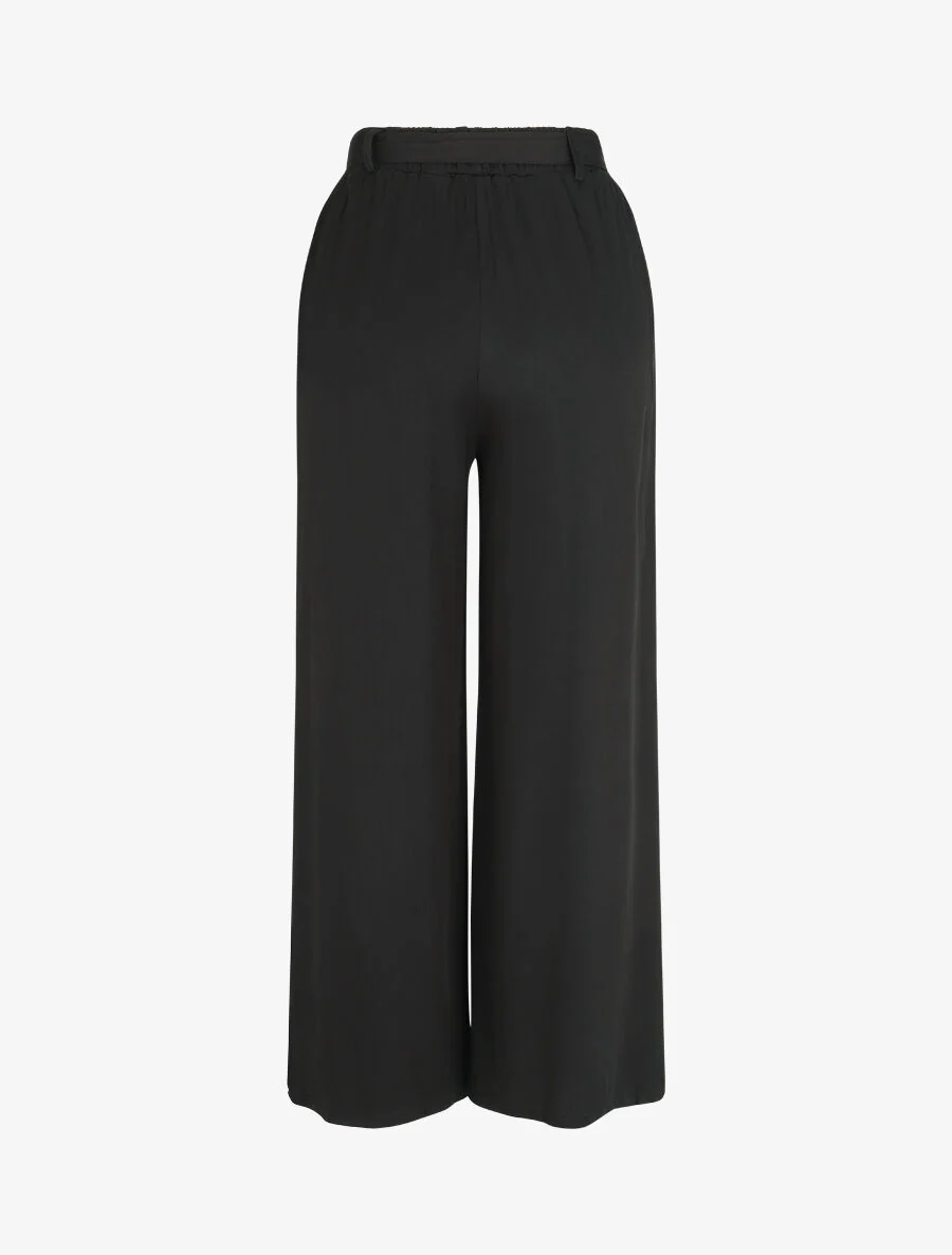 Soepele elastische broek - Zwart - Image 2