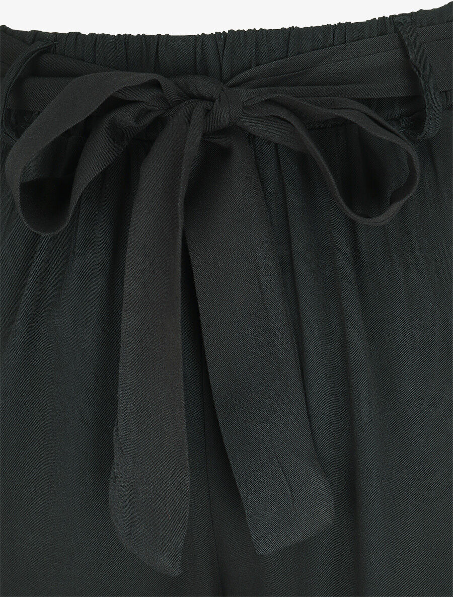 Soepele elastische broek - Zwart - Image 3