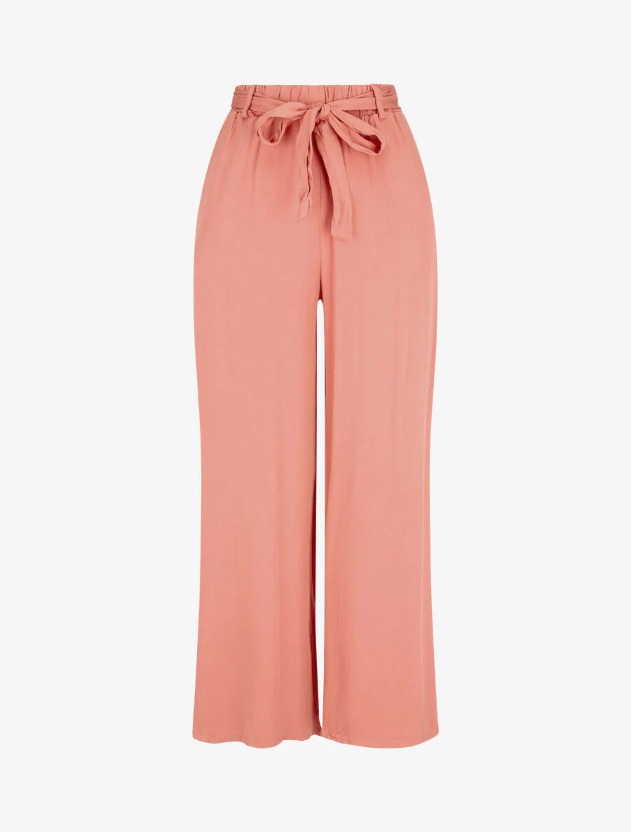 Soepele elastische broek - Koraal