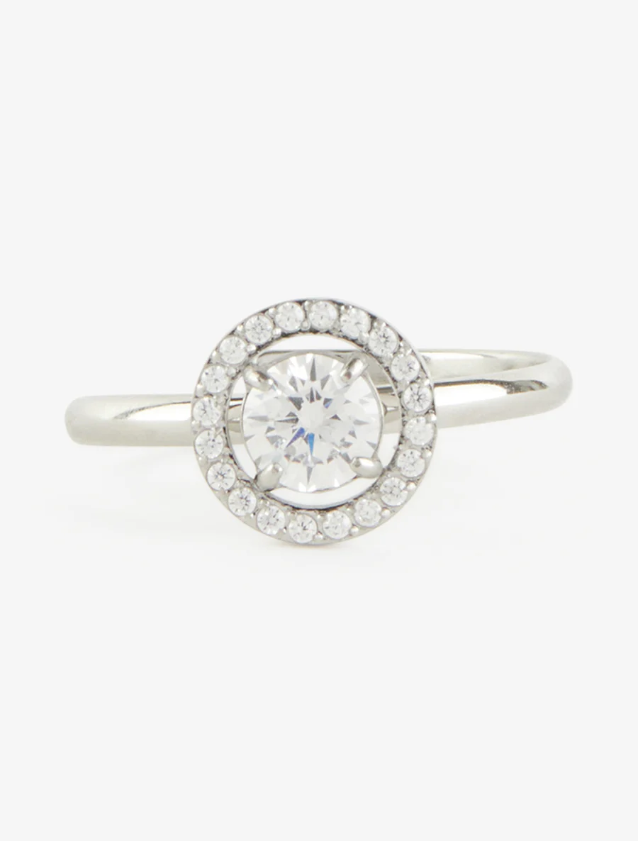 Solitaire ring stijl ingelegd met stenen - Geld - Image 3