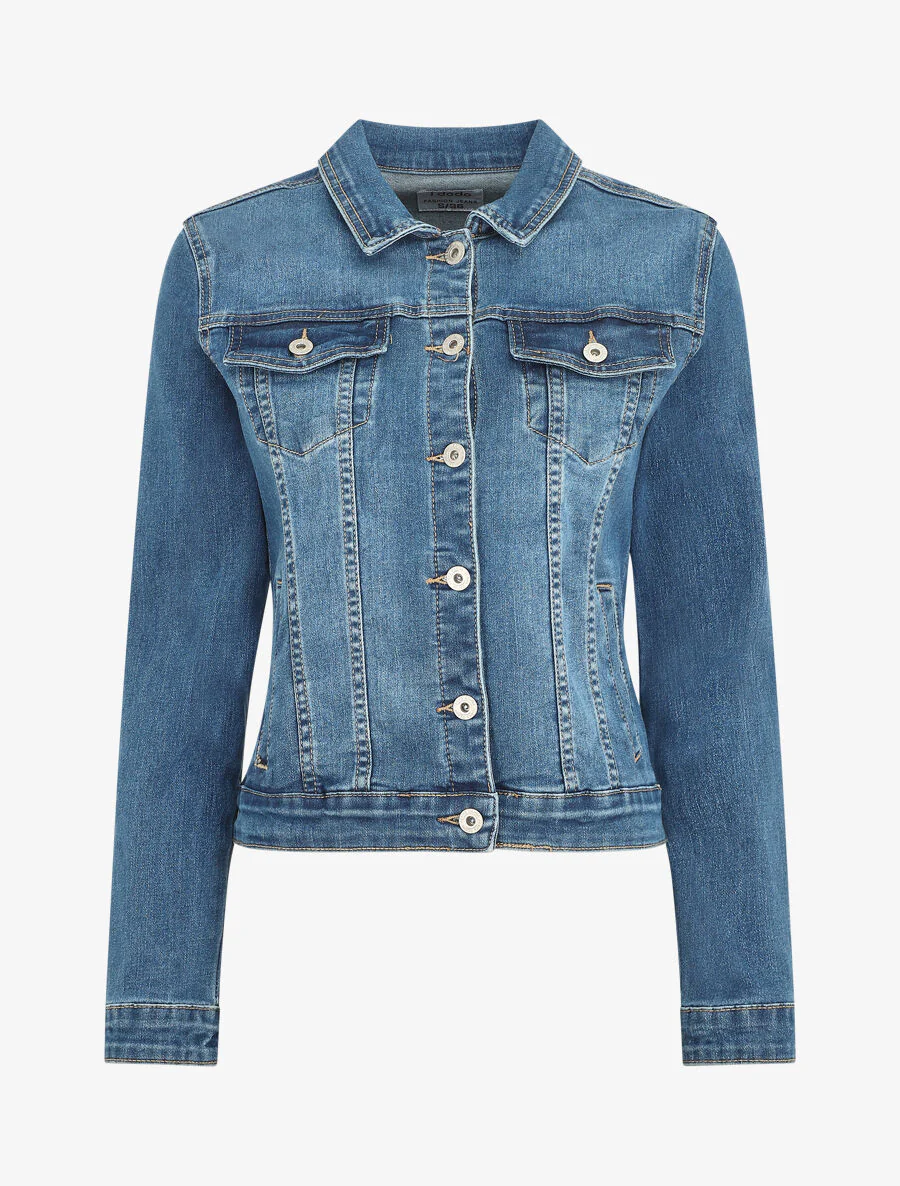 Spijkerjack stone wash - blauw