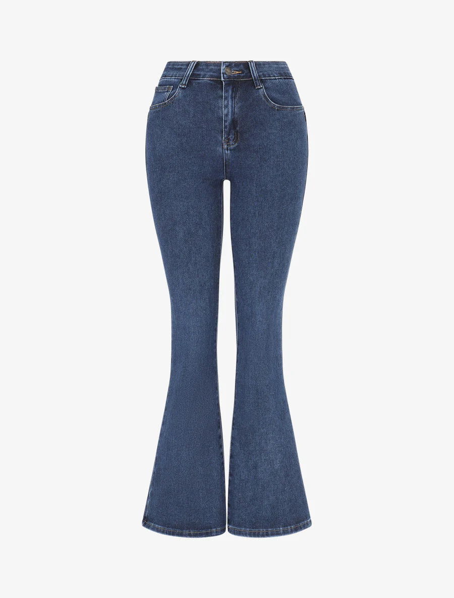 Standaard flare jeans - blauw