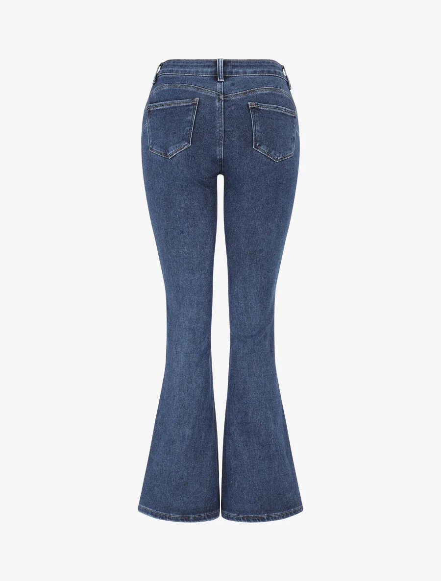 Standaard flare jeans - blauw - Image 2