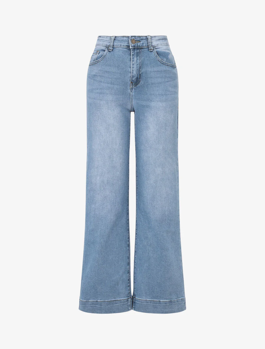 Standaard jeans met rechte pijpen - blauw