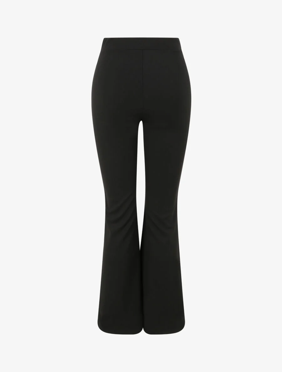 Standaard maat flare broek - Zwart - Image 2