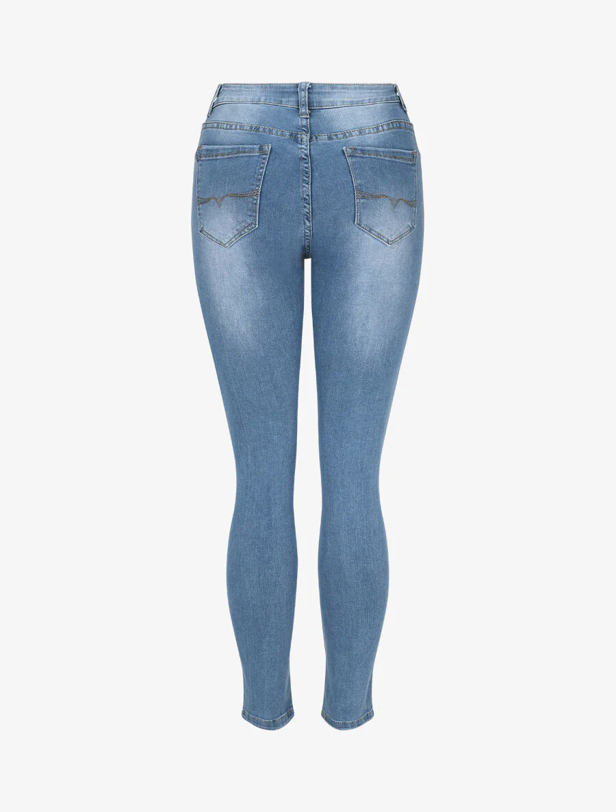 Standaard skinny jeans - blauw - Image 2