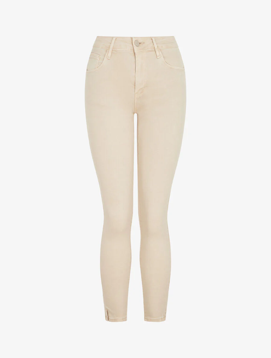 Standaard slim fit jeans - Beige