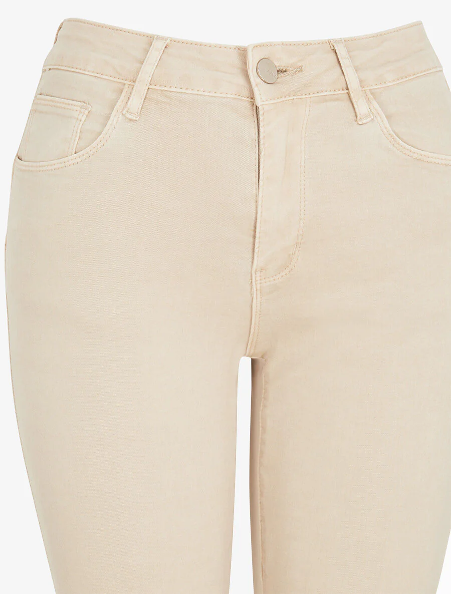 Standaard slim fit jeans - Beige - Image 3