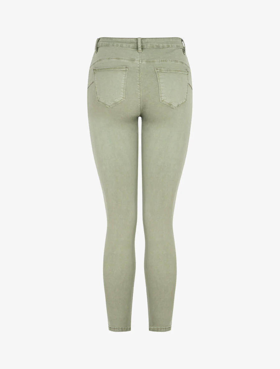 Standaard slim fit jeans - Licht kaki - Image 2