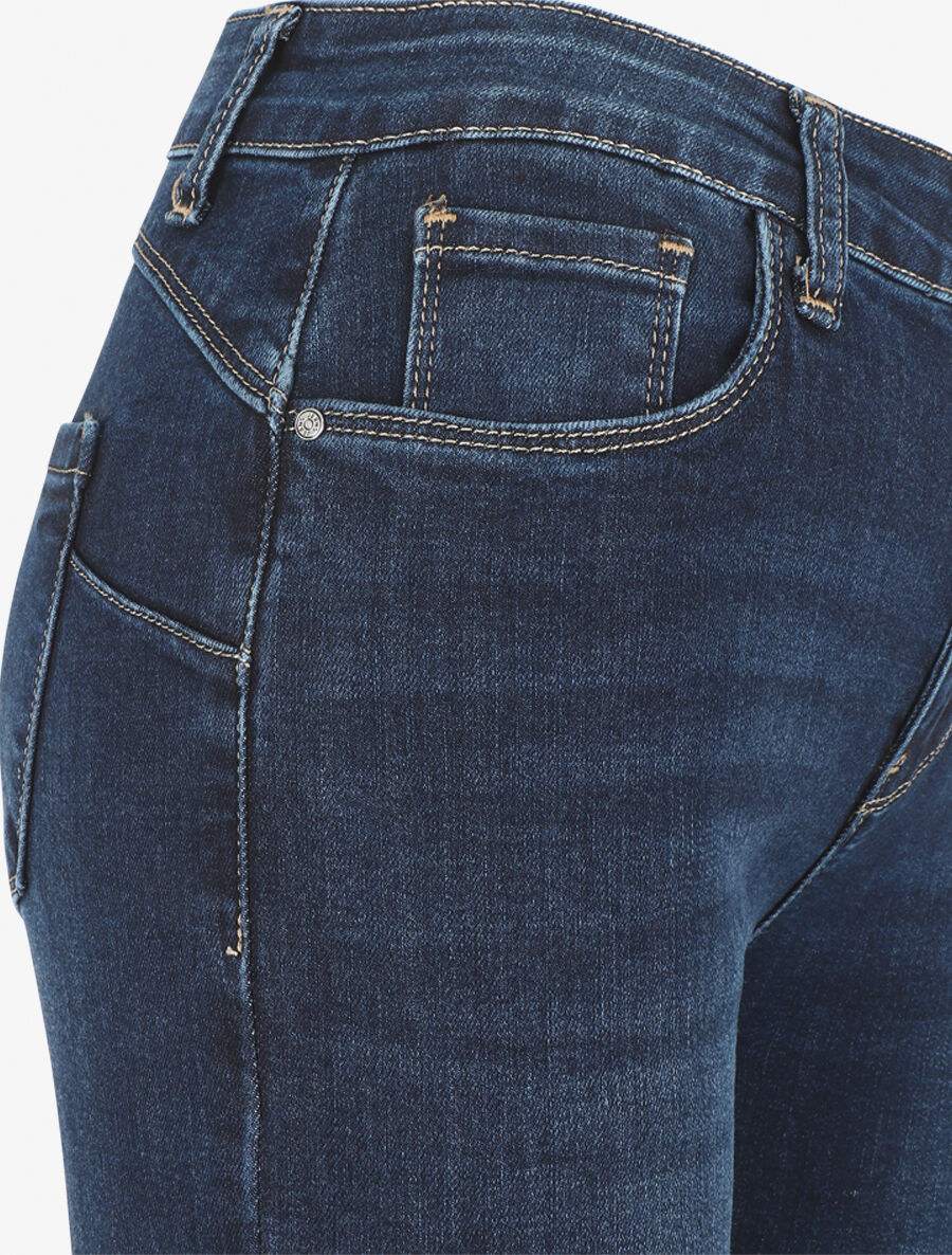 Standaard slim fit push-up jeans - blauw - Image 3