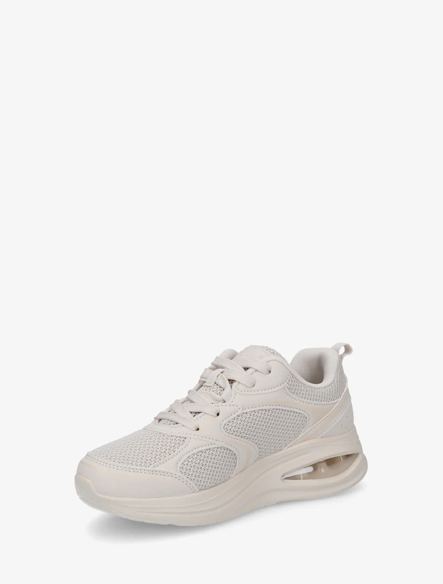 Stoffen sneakers met luchtbelzool - Beige - Image 3