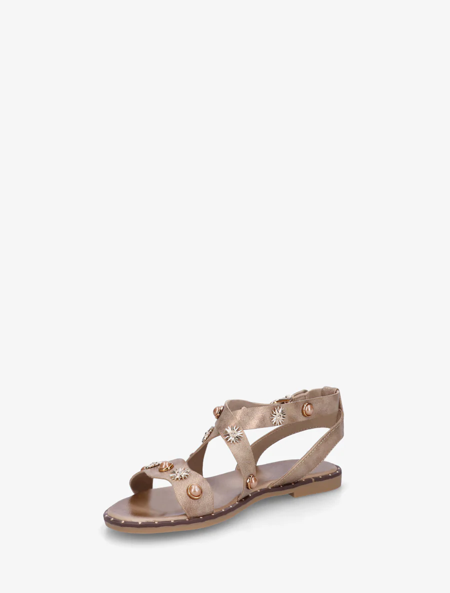 Strassenslippers met platte, genagelde zool - Mol - Image 3