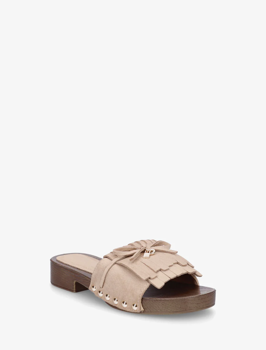 Suède franjes slippers - Mol - Image 2
