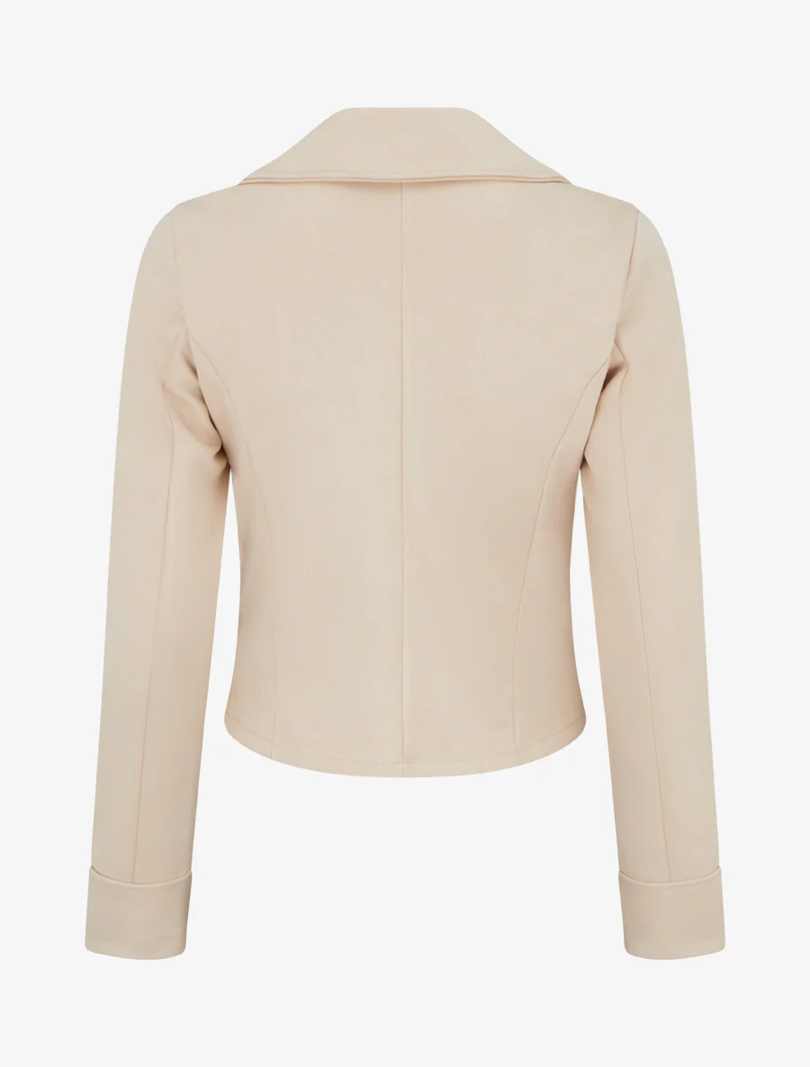 Suède jasje in perfecto stijl - Beige - Image 2