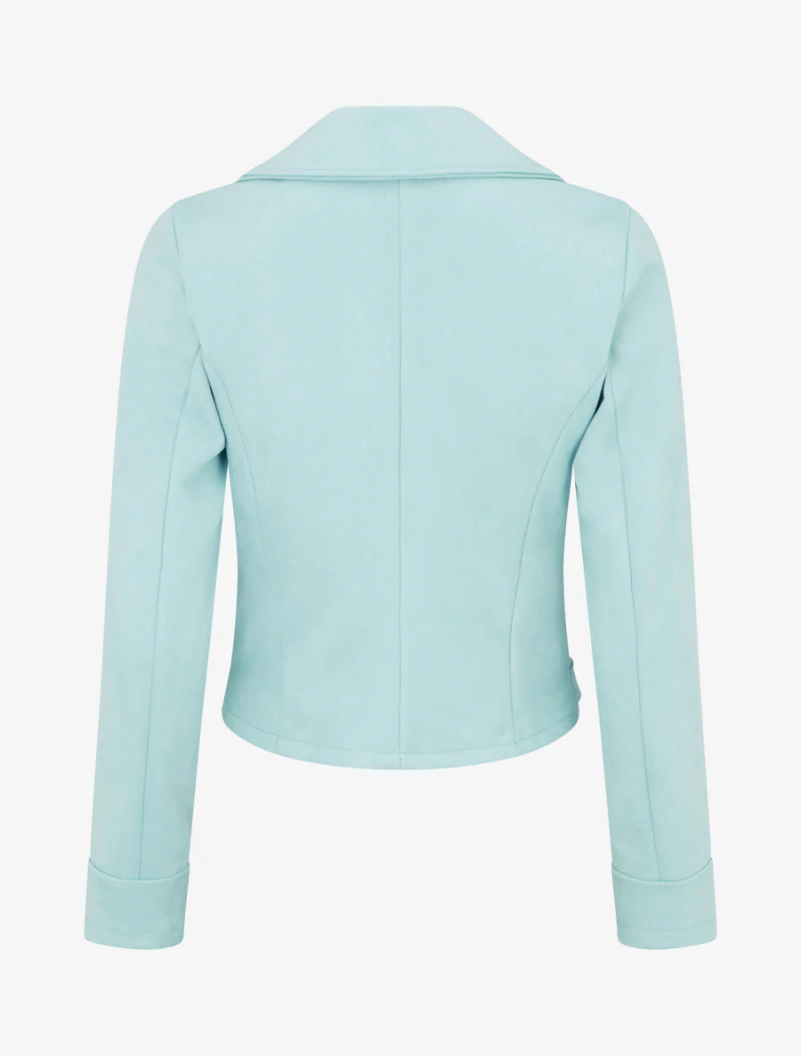 Suède jasje in perfecto stijl - Turkoois - Image 2