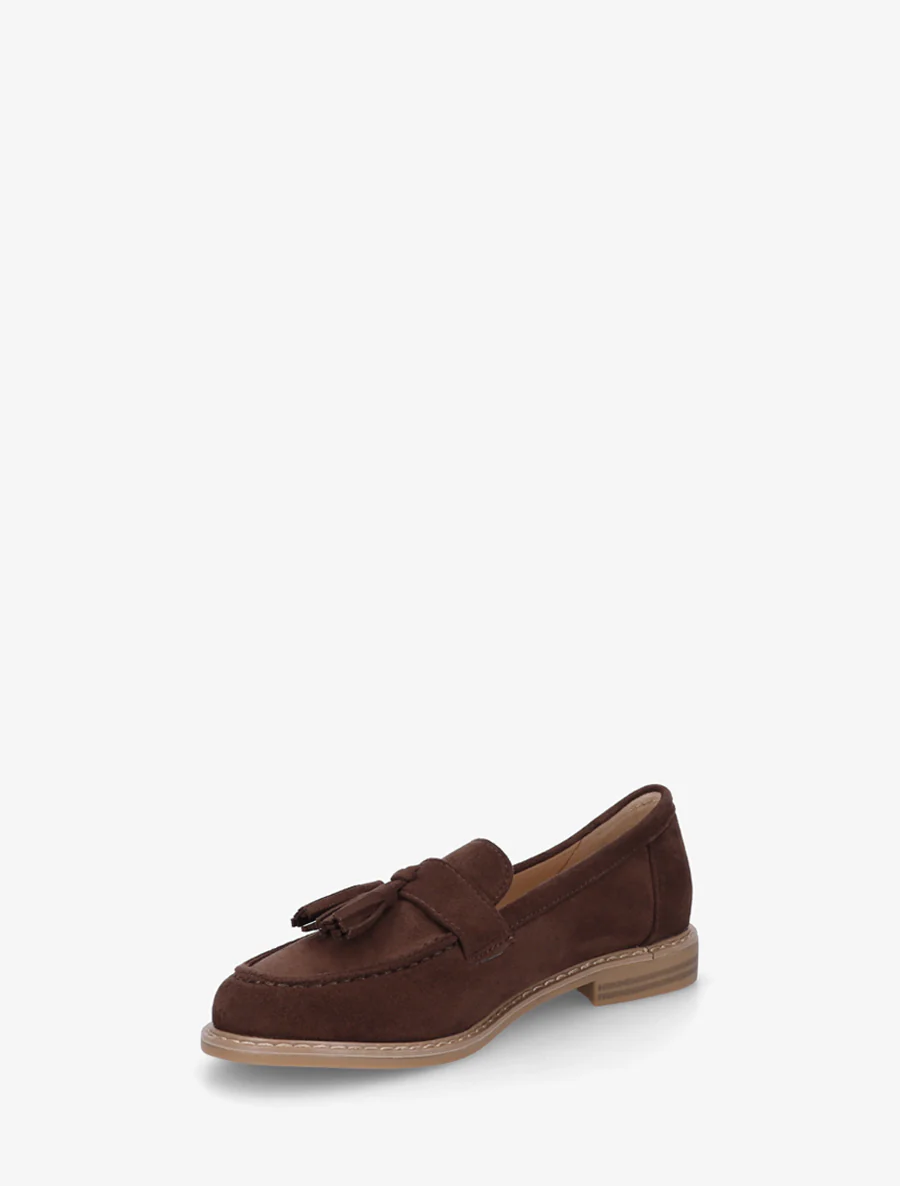 Suède loafers met kwastjes - Bruin - Image 3