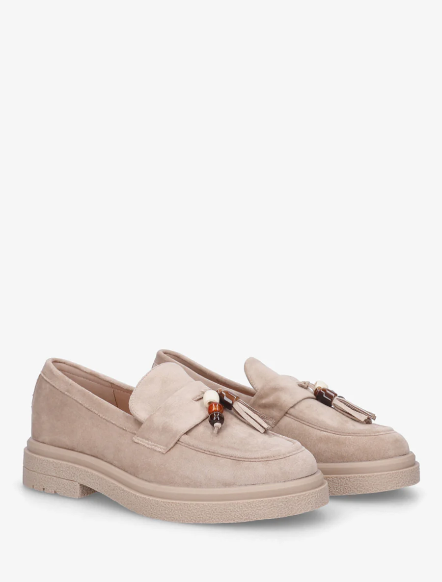 Suède mocassins met parels - Mol - Image 4