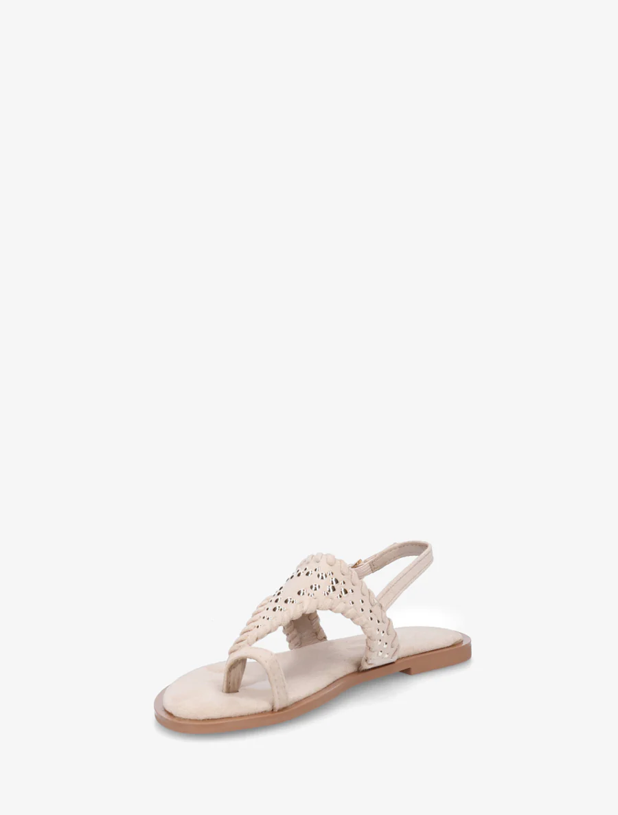 Suède sandalen met een riem met studs. - Mol - Image 3