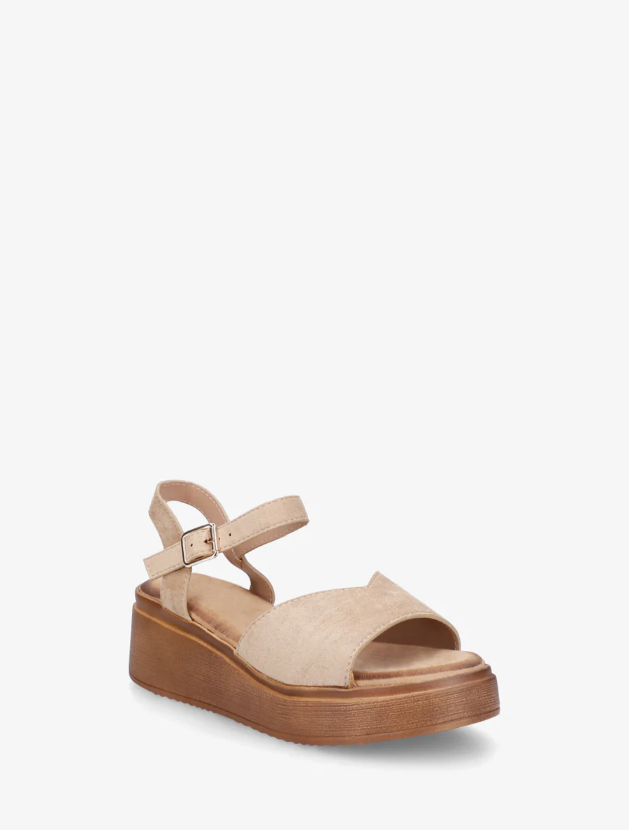 Suède sandalen met V-riem - Mol - Image 2
