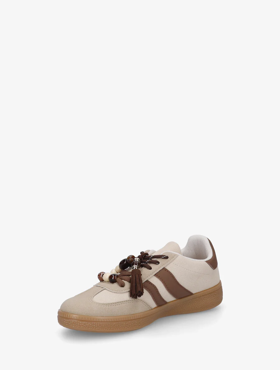 Suède sneakers met parels - Mol - Image 3