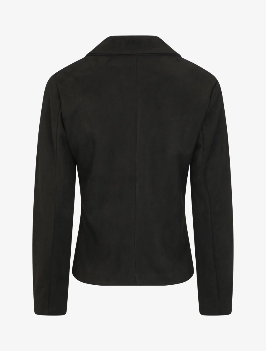 Suedine jasje in 'Perfecto' stijl - zwart - Image 2