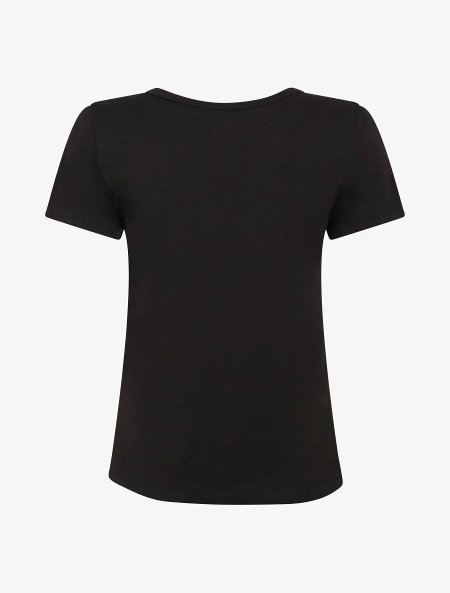 T-shirt met dromenvangerpatroon - Zwart - Image 2