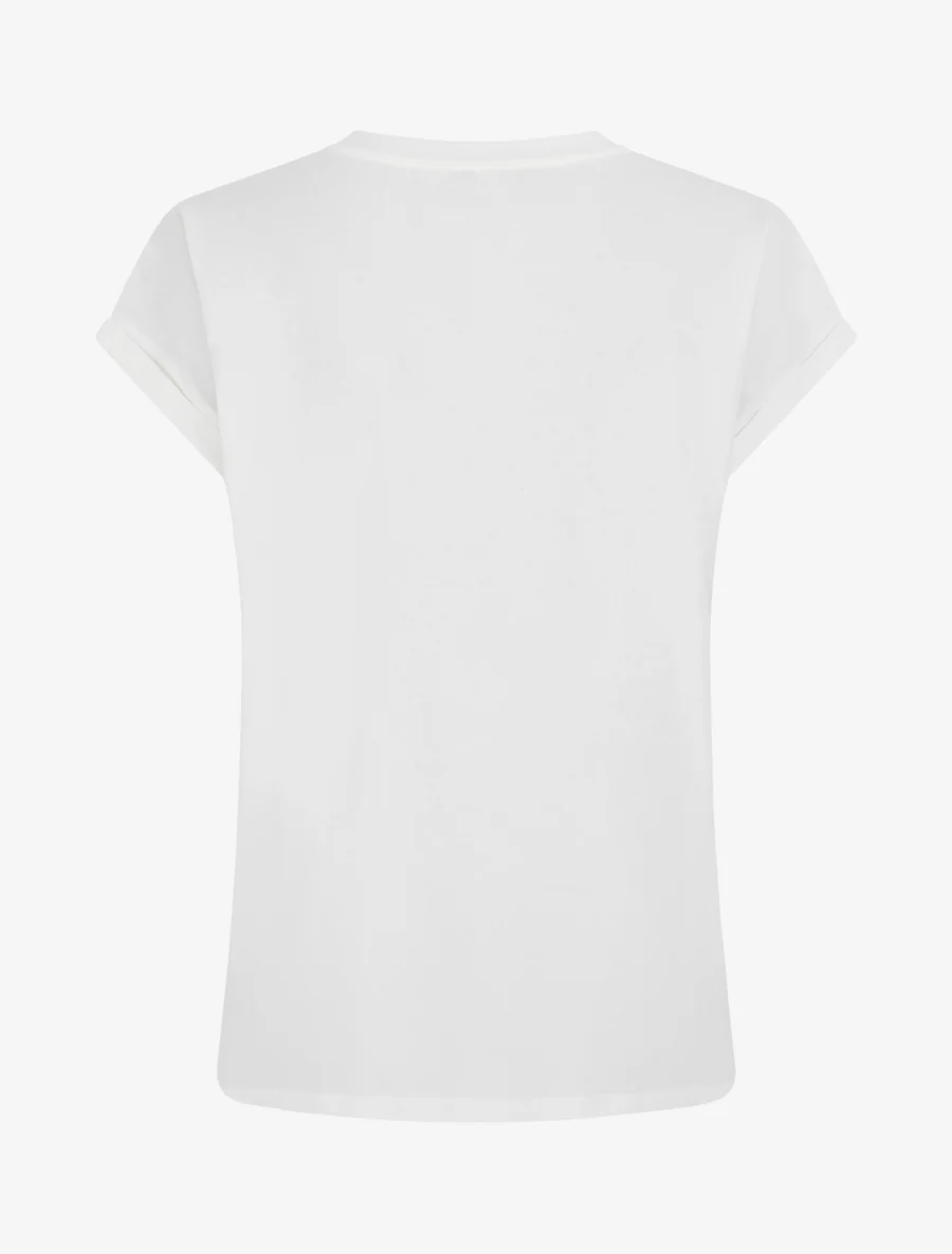 T-shirt met sneakers en vlinders motief - Wit - Image 2