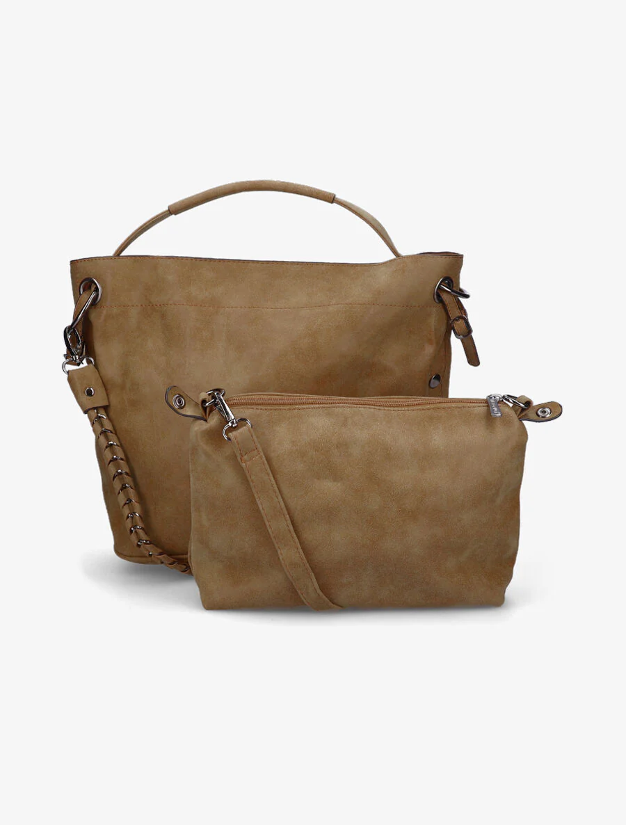 Elena shopper tas - Camel - Image 2