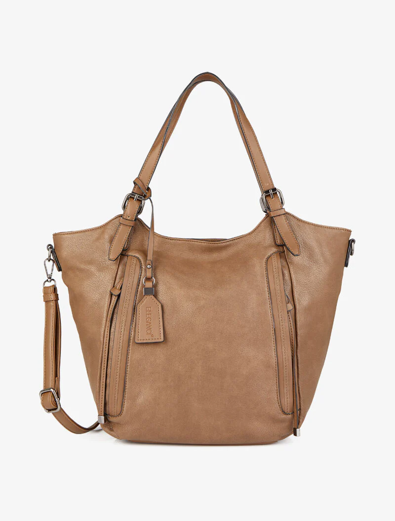 Monica shopper tas - Taupe