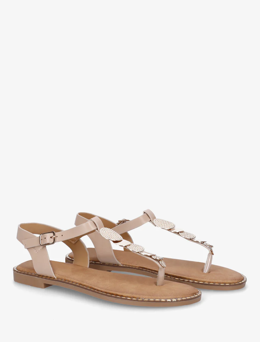 Teenslippers met teenstuk en medaillesieraden - Mol - Image 4