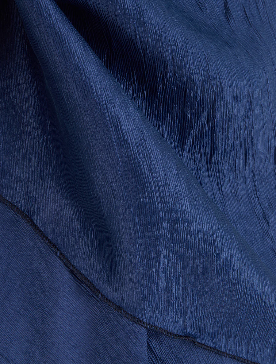 Textuurstof caraco - Marine - Image 3