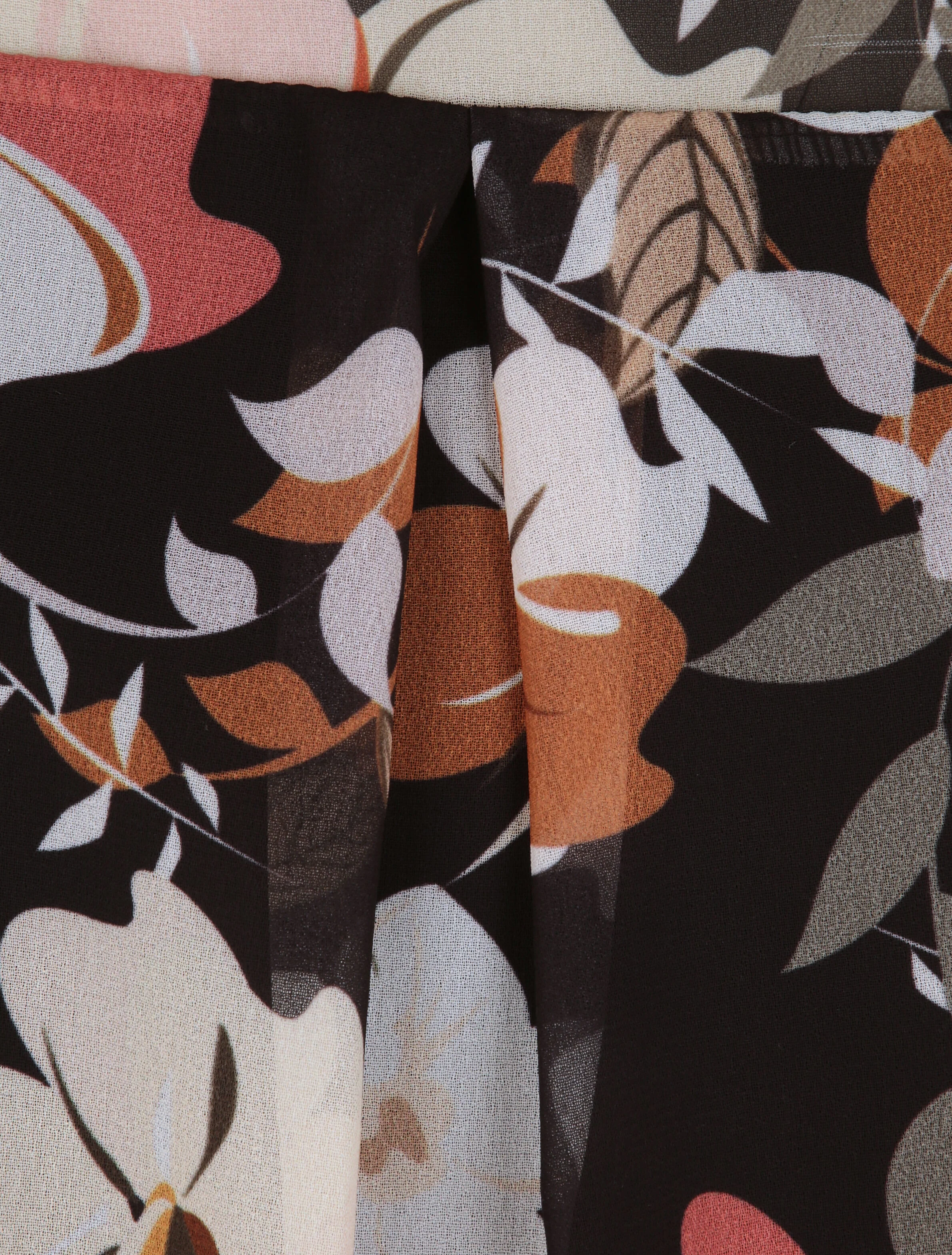 Top bal met grote bloemenprint - Zwart - Image 3
