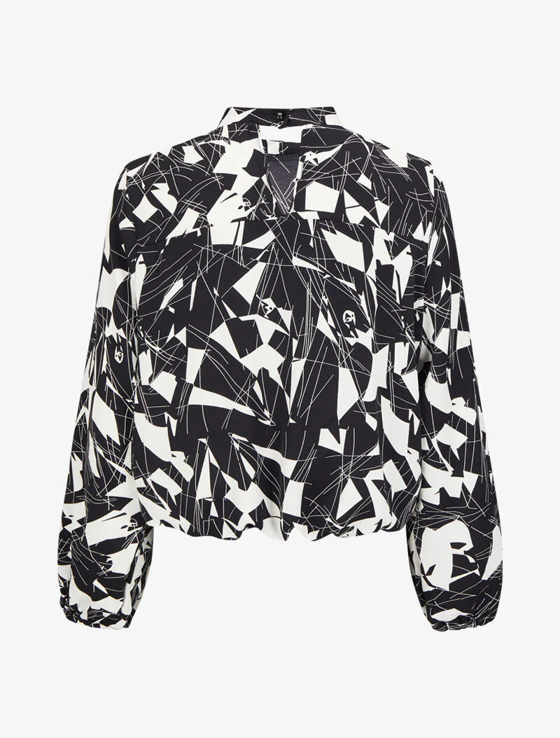 Top met grafische print - Zwart - Image 2