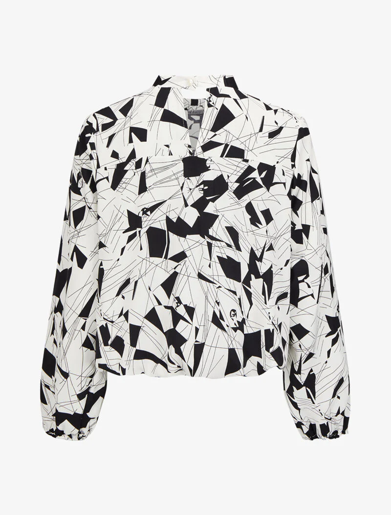 Top met grafische print - Wit - Image 2