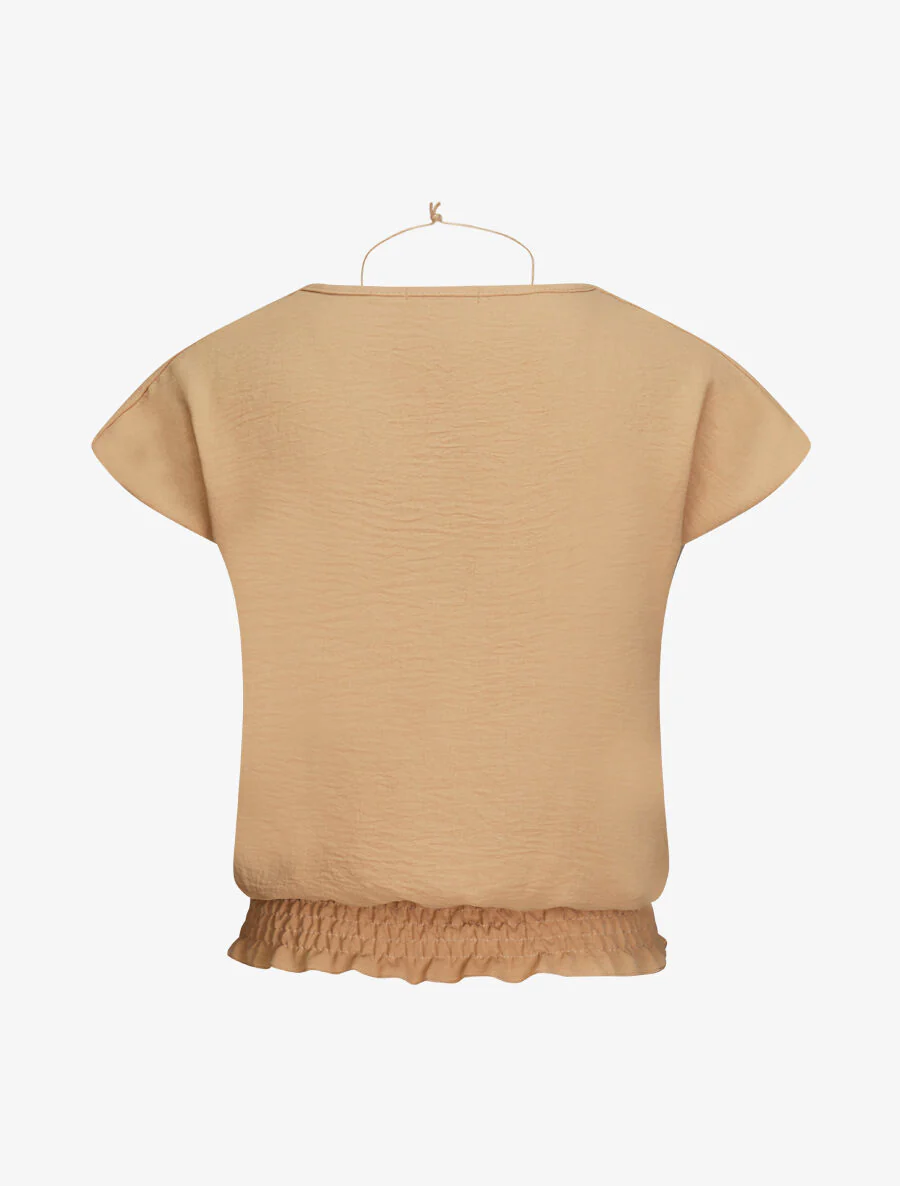 Elastische top met ketting - Camel - Image 2