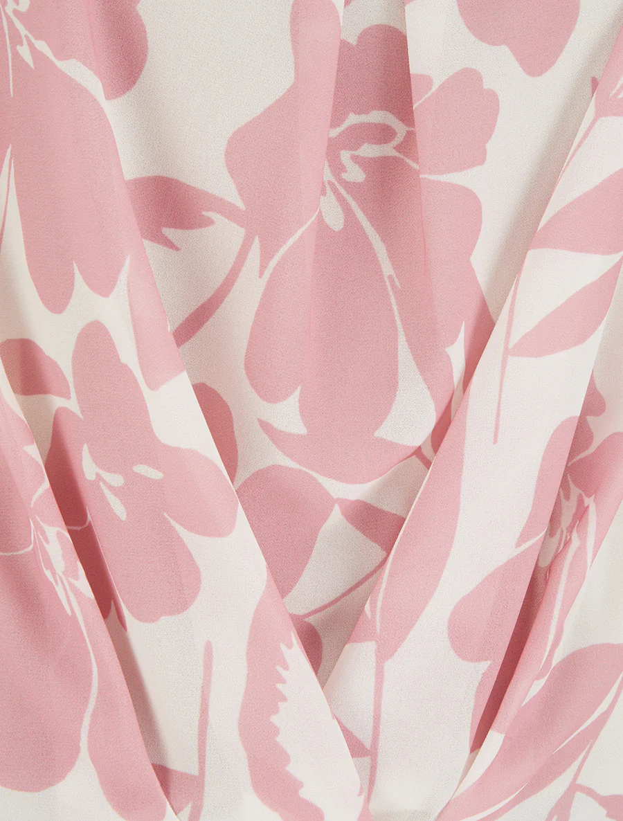 Top in bloemenprint stof - Roos - Image 3
