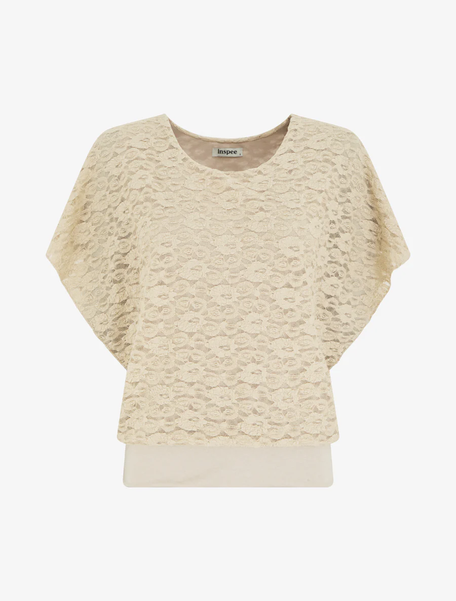 Top kantkogel - Beige