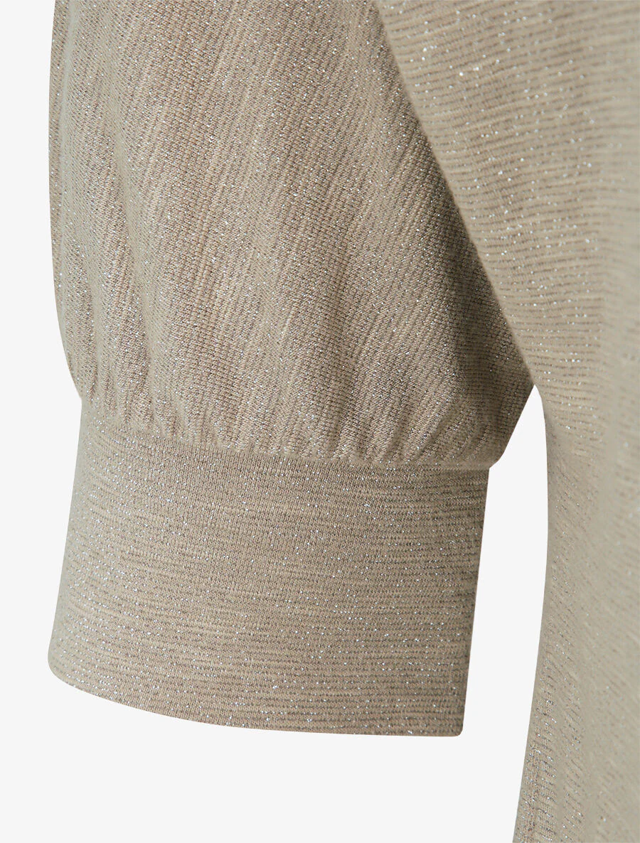 Irise top met 3/4 mouwen - Beige - Image 3