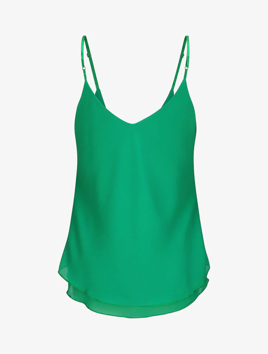 Top met dunne bandjes - Groen - Image 2