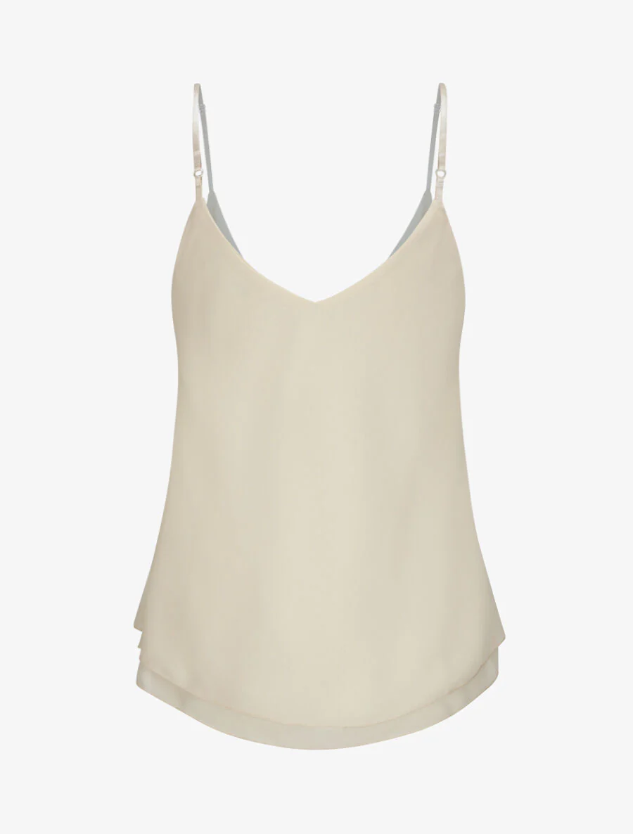 Top met dunne bandjes - Beige - Image 2