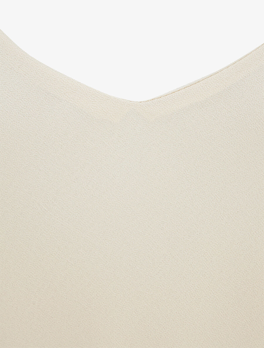 Top met dunne bandjes - Beige - Image 3