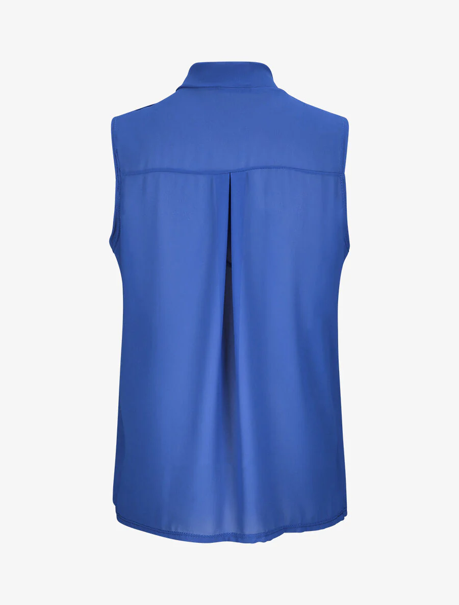 Top met een kraag - Kobaltblauw - Image 2