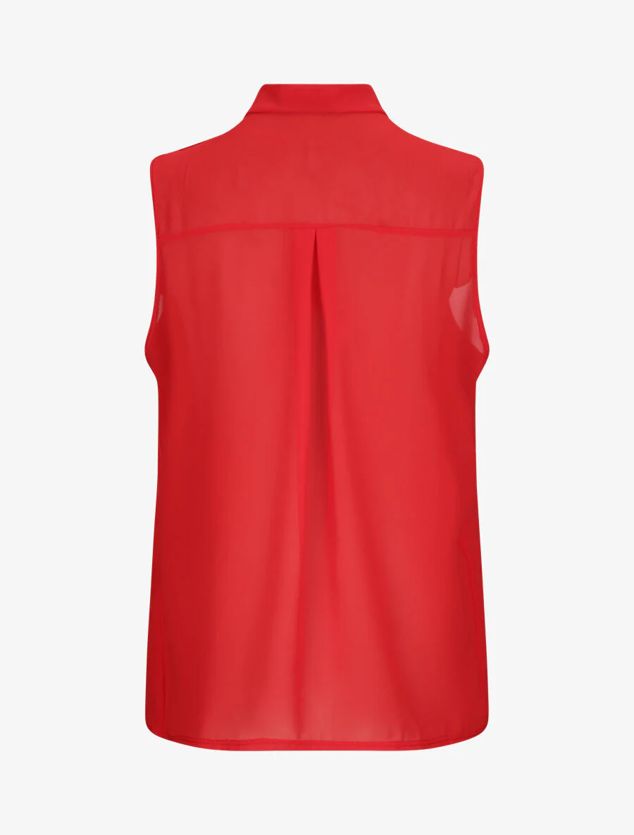 Top met een kraag - Rood - Image 2