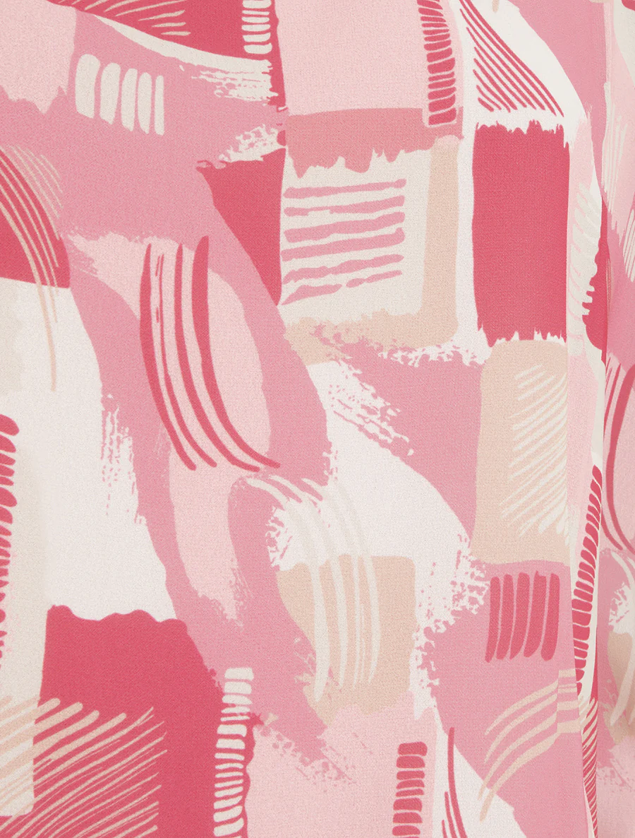 Top met korte mouwen en grafische print - Roos - Image 3
