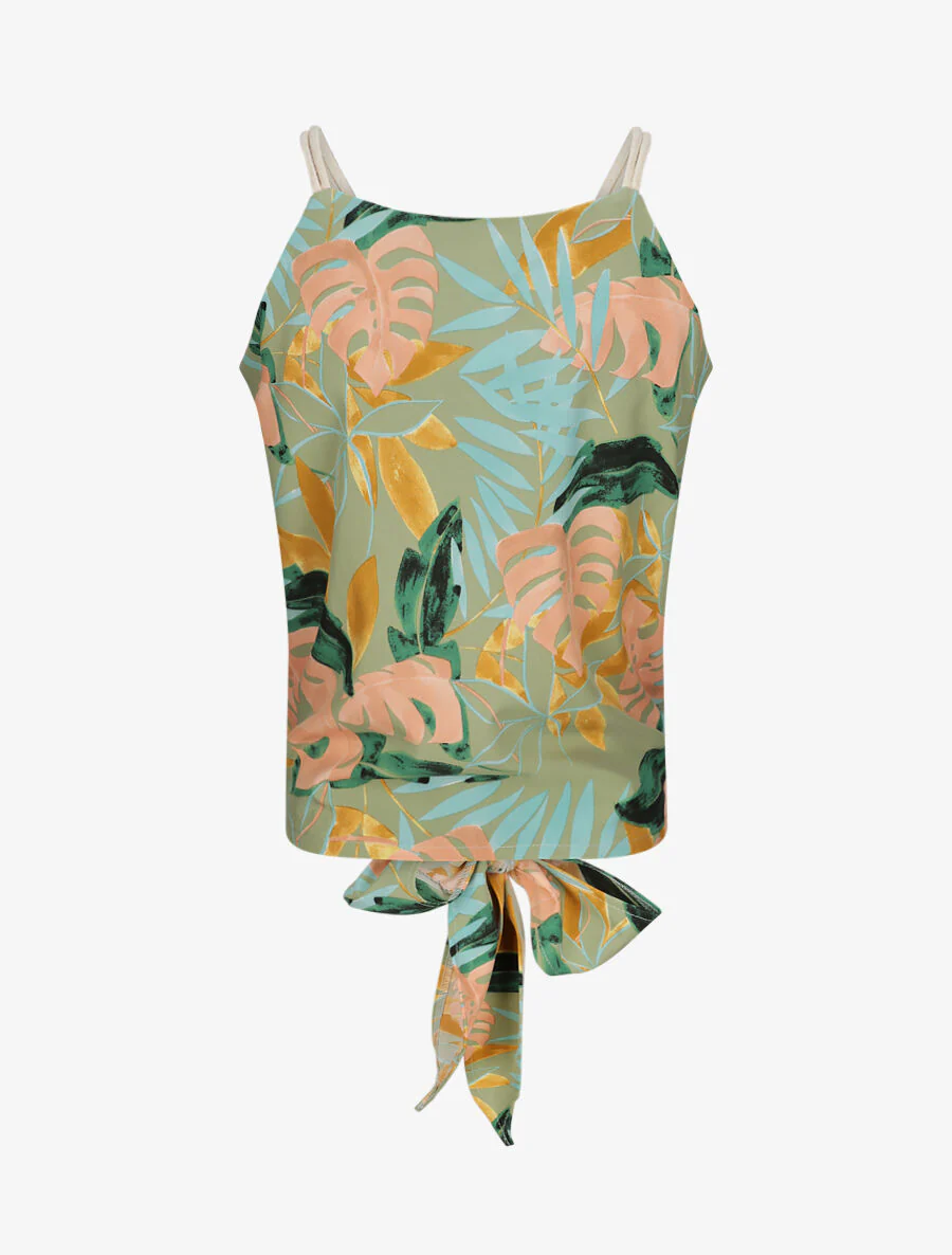 Top met schouderbanden stijl touwen - Groen - Image 2